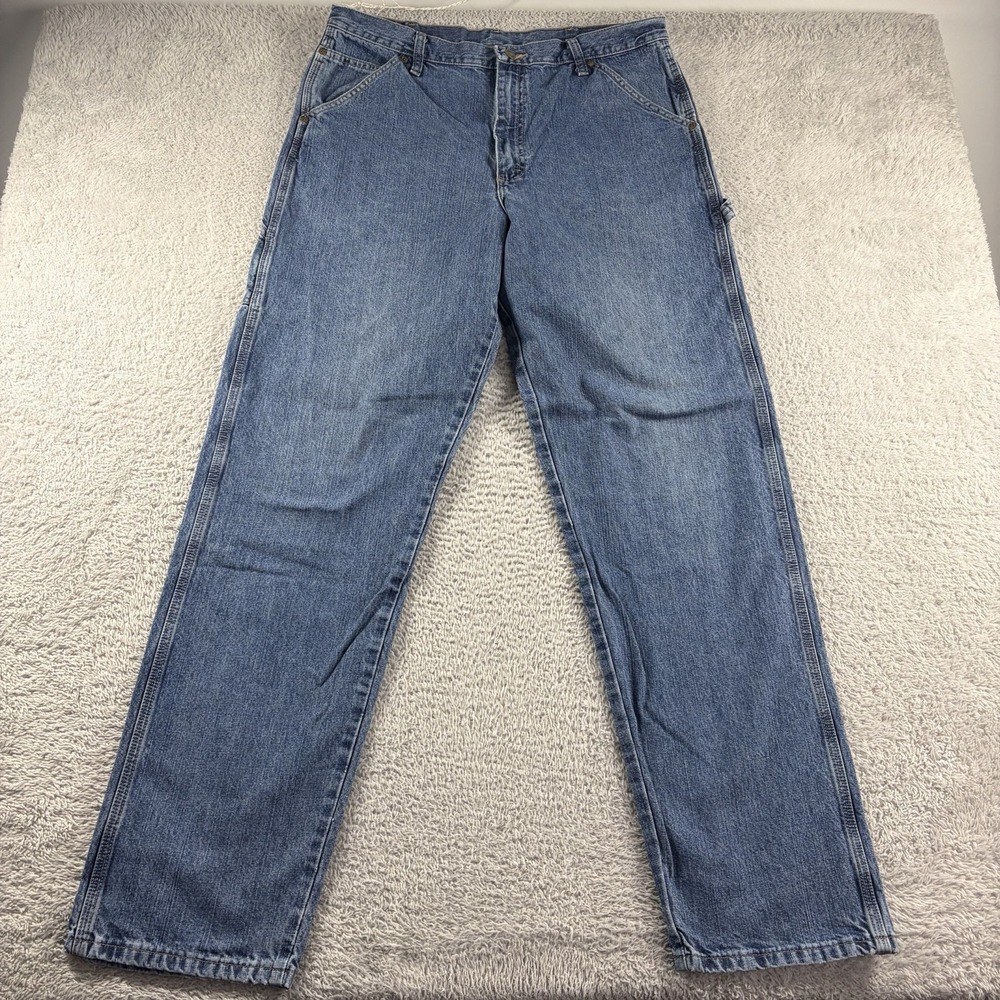VINTAGE Old Mill Baggy Carpenter Jeans Mens 36x34 (Fits 34x32)‎ Blue